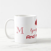 You’re my calm and my chaos Sweetheart Monogram  Kaffeetasse (Links)