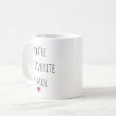 You’re My Favorite Human Valentine Mug – Costum Kaffeetasse (Vorderseite Links)