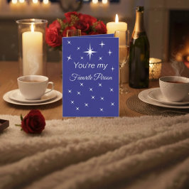 You’re My Favorite Person Folded Greeting Card Karte