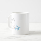 You’re My Favorite Pilot Airplane Heart Travel  Kaffeetasse (Vorderseite Links)