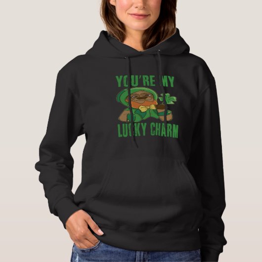 You re my luck charm Sloth Happy St Patricks Day Hoodie (Vorderseite)