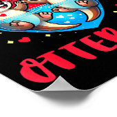 You’re My Otter Half Valentine Funny Love Pun Cute Poster (Ecke)