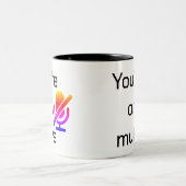 You’re on mute” Sarcastic Introvert Mug Zweifarbige Tasse (Mittel)