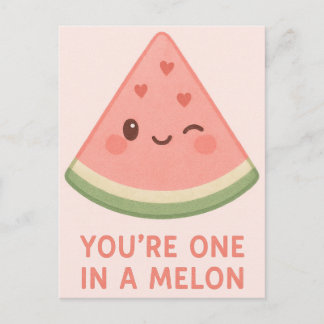 You’re One in a Melon Feiertagspostkarte