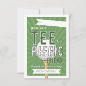 You’re Tee-rific Golf Valentine Classroom Card Einladung (Vorderseite)