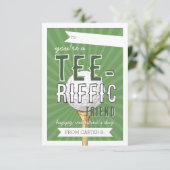 You’re Tee-rific Golf Valentine Classroom Card Einladung (Stehend Vorderseite)