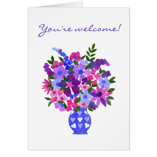 'You re Welcome' Card - Blume Power (Vorne)