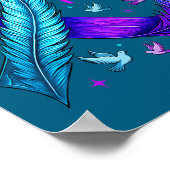 You Ribbon Bird Suicide Prevention Awareness  Poster (Ecke)