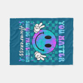 You Ribbon Suicide Prevention Awareness Women Men  Fleecedecke (Vorderseite (Horizontal))