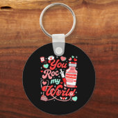 You Roc My World Nurse Valentine Day Er Ed Icu Nic Schlüsselanhänger (Vorderseite)