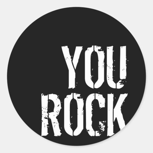 You Rock - Aufkleber (Vorderseite)