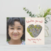 You Rock Classroom Valentine Foto Karte (Stehend Vorderseite)