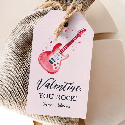 You Rock Electric Guitar Kids Valentinstag Geschenkanhänger