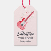 You Rock Electric Guitar Kids Valentinstag Geschenkanhänger (Vorderseite)