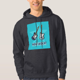'You rock' Gitarren-Hoodie für Musikfans Hoodie