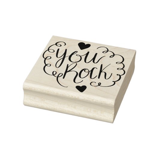You Rock Hearts Gummistempel (Stempel)