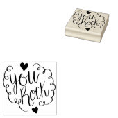 You Rock Hearts Gummistempel (Stempel)