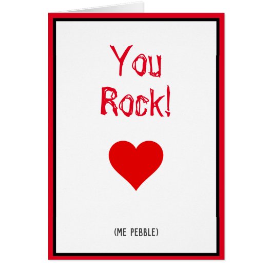 You Rock. Ich habe Pebble. Für Geologen. (Vorne)