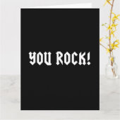 You Rock Karte (Gelbe Blume)