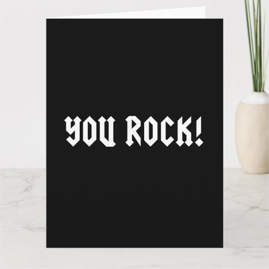 You Rock Karte (Vorderseite)