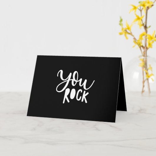 you rock karte (Gelbe Blume)