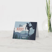 You Rock | Kids Rock Climbing Thema Dankeskarte (Vorderseite)