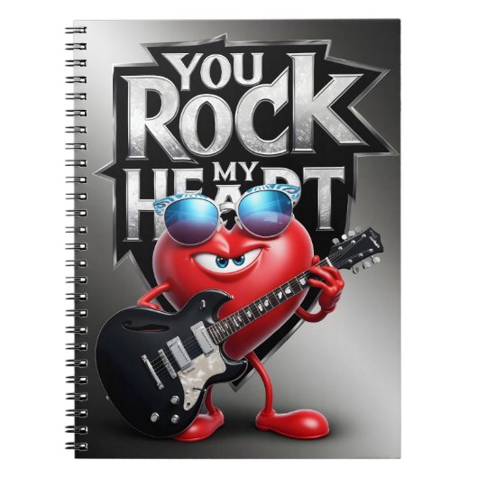 You Rock My Heart Journal – Write in Style Notizblock (Vorderseite)