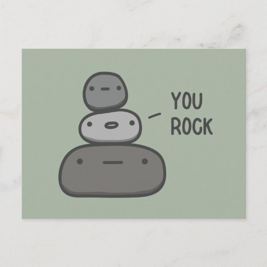 You Rock Postkarte (Vorderseite)