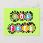 You Rock Postkarte (Vorderseite)