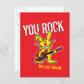 You Rock Postkarte (Vorne/Hinten)