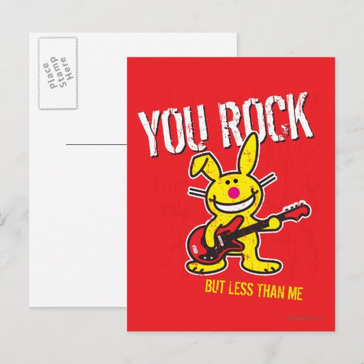 You Rock Postkarte (Vorne/Hinten)