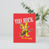 You Rock Postkarte (Stehend Vorderseite)