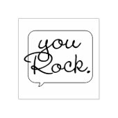 You Rock Speech Bubble Rubber Art Briefmarke Gummistempel (Prägung)
