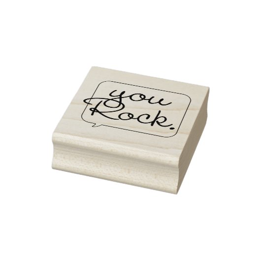 You Rock Speech Bubble Rubber Art Briefmarke Gummistempel (Stempel)