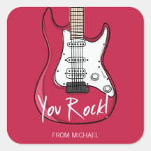 You Rock Valentine's Day Stickers