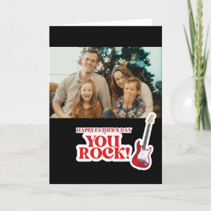 You Rock Vathers Day Gruß Feiertagskarte