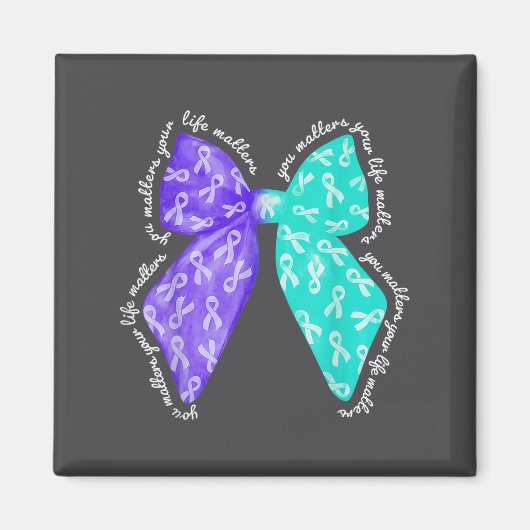 You S Your Life S Suicide Prevention Awareness Magnet (Vorne)