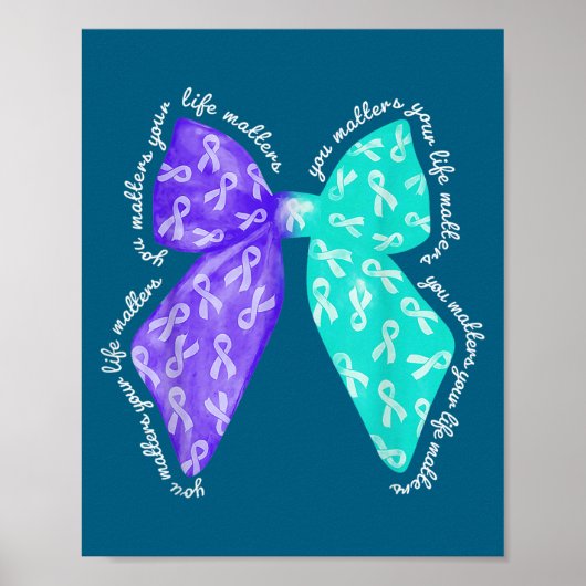 You S Your Life S Suicide Prevention Awareness  Poster (Vorne)