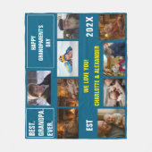 You said: Best Grandpa Ever Photo Collage  Fleecedecke (Vorderseite)