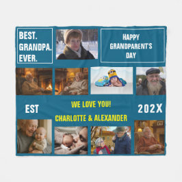 You said: Best Grandpa Ever Photo Collage  Fleecedecke