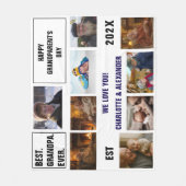 You said: Best Grandpa Ever Photo Collage  Fleecedecke (Vorderseite)