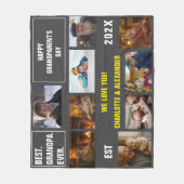 You said: Best Grandpa Ever Photo Collage  Fleecedecke (Vorderseite)