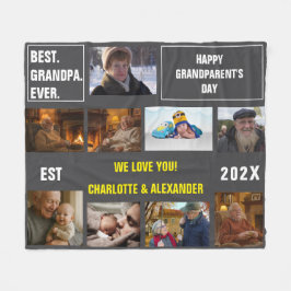You said: Best Grandpa Ever Photo Collage  Fleecedecke