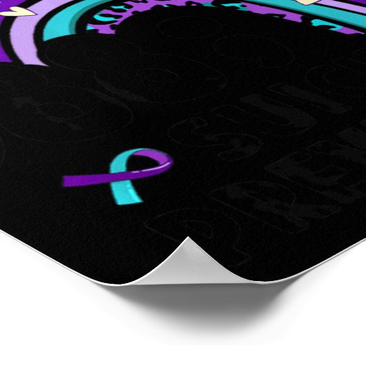 You Semi Colon 988 Suicide Prevention Aware Poster (Ecke)