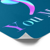 You Semicolon Cat Suicide Mental Health Awareness  Poster (Ecke)