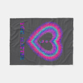 You Semicolon Heart Suicide Prevention Awareness  Fleecedecke (Vorderseite (Horizontal))