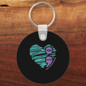 You Semicolon Suicide Prevention Awareness Month Schlüsselanhänger (Vorderseite)