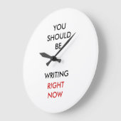 You should be writing right now. große wanduhr (Winkel)
