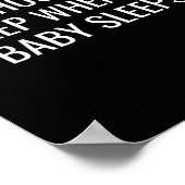 You Should Just Sleep When The Baby Funny New Pare Poster (Ecke)