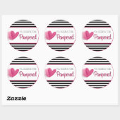 You sieht deserve to Pampered Runder Aufkleber (Blatt)